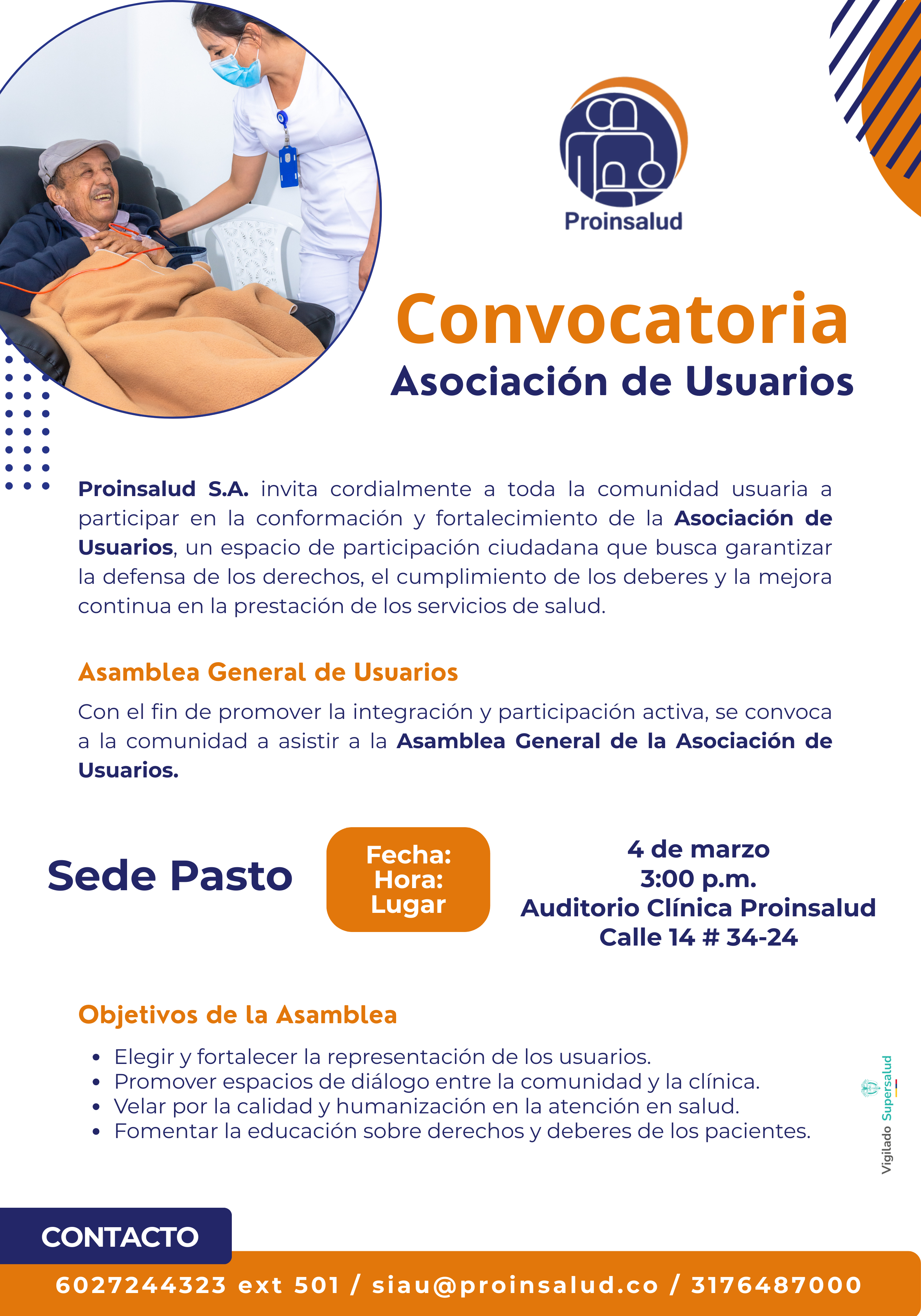 Comunicado informativo PROINSALUD.CO